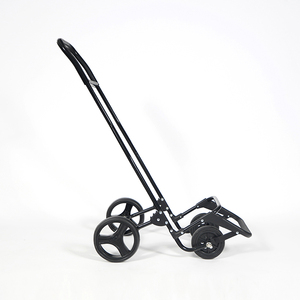Bolsas de compras negras ligeras con logotipos Carrito de compras plegable Carrito de compras de 4 <span class=keywords><strong>ruedas</strong></span> de gran capacidad - Product Image 6