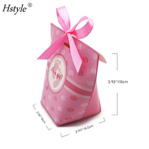 Hstyle 12 piezas Baby Shower tema papel caramelo tratar bolsa cumpleaños fiesta decoración bebé niño o niña género revelar fiesta Favor bolsas - Product Image 5