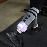 Sangles de cheville réglables en cuir néoprène personnalisées pour exercice Fitness Sangles de cheville rembourrées pour machines à câble