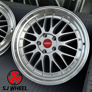 Jantes de voiture en alliage d'aluminium forgé à deux pièces SJ, argent poli, multi-rayons, <span class=keywords><strong>18</strong></span>-22 <span class=keywords><strong>pouces</strong></span>, 5x112 5x120 5x114.3 PCD - Product Image 4