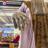 Monstre géant animatronique réaliste et personnalisé pour la décoration de parcs à thème et les attractions commerciales