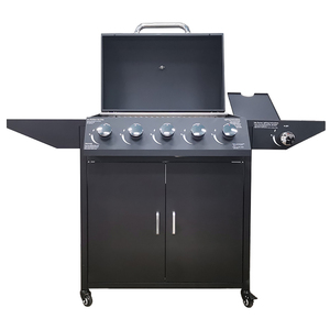 Parrilla de <span class=keywords><strong>Gas</strong></span> Propano Moderna para Exteriores con Recubrimiento en Polvo, 5+1 Quemadores, con Quemador Lateral de 60000 BTU - Product Image 2