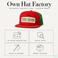 Toptan Büyük Sipariş Kamyon Şoförü Şapkası Beş Panelli Fileli Arka Yüzey Düz Siperlikli Hazır Stok Düşük Minimum Sipariş Adedi Distribütör Snapback Ayarlanabilir Unisex Şapka