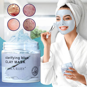 Masque de soin du visage bio 100% naturel, marque privée OEM ODM, masque clarifiant à l'argile bleue - Product Image 3