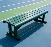 Banc d'abri pour terrain de sport en alliage d'aluminium, banc de repos pour les joueurs remplaçables, pour terrain de football et de tennis