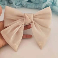 Gros nœuds décoratifs en Organza faits à la main, gros nœuds, décoration pompon pour cheveux