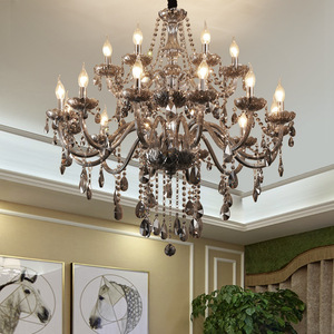 Pendentif en argent maison moderne <span class=keywords><strong>3</strong></span> couches bougie lumière cristal bras pièces lustre - Product Image 4