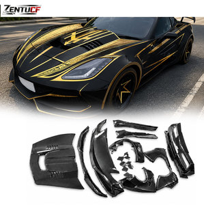 Kit de Carrocería <span class=keywords><strong>C7</strong></span> ZR1, Parachoques Delanteros y Traseros, Guardabarros, Faldones Laterales, Capó y Alerón Trasero para <span class=keywords><strong>Corvette</strong></span> <span class=keywords><strong>C7</strong></span> 2015-2019 Proveedor Mayorista. - Product Image 1