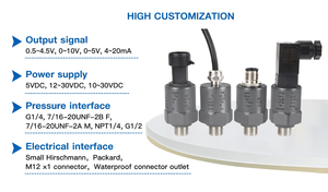 GPT2303 เกจวัดแรงดัน 50 บาร์ 4~20mA เซ็นเซอร์วัดแรงดันน้ำสแตนเลส OEM ราคาประหยัด - Product Image 3