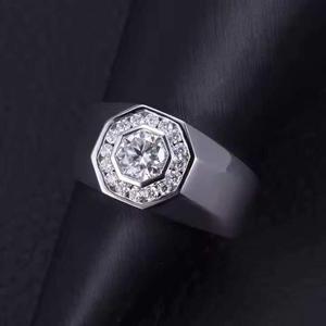 Anillo de Compromiso de Plata de Ley 925 de Primera Calidad con Diamante Moissanita, Anillo de Bodas con Diamante Cultivado en Laboratorio, Joyería Fina - Product Image 4
