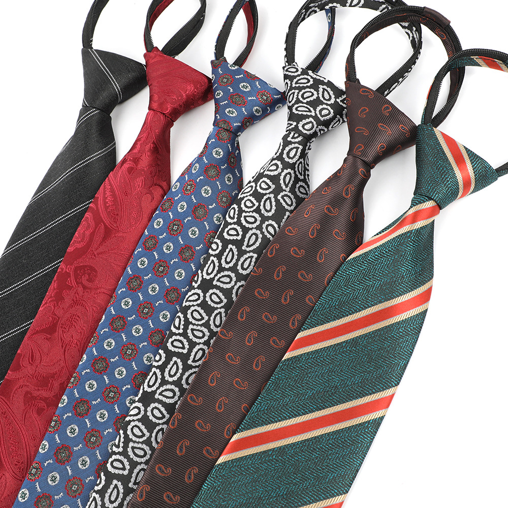 Man's Classic 8cm Casual Tie Luxury Red Blue Striped Ties Plaid