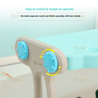 Chaise de bureau transformable multi-positions pour enfants, table d'apprentissage en HDPE avec boîte de rangement, vente en gros, fournitures d'éducation précoce pour bébés