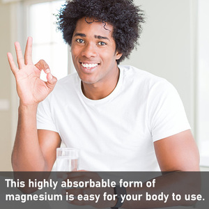 Glycinate de magnésium chélaté, capsule minérale facilement absorbable, favorise la relaxation et un cycle de sommeil complet, contribue à la santé des os et des muscles. - Product Image 2