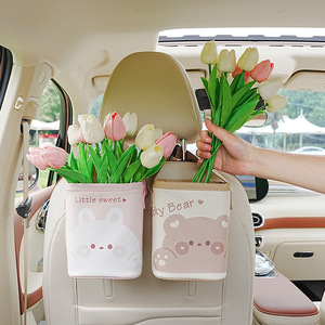 Organizador Multifuncional de Cuero para el Respaldo del Asiento del Coche, con Diseño de Dibujos Animados, Bonito, con Asa y Diseño Impermeable - Product Image 2