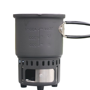 Réchaud à alcool portable pliable en alliage d'aluminium SRDWOS WOSAL001 pour camping et pique-nique en extérieur, <span class=keywords><strong>coupe</strong></span>-<span class=keywords><strong>vent</strong></span> et léger, avec tasse à eau - Product Image 1