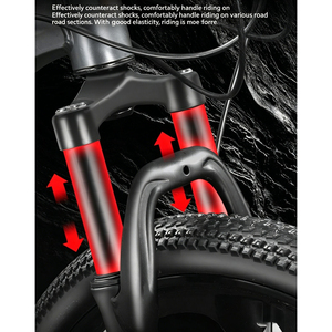 Bicicletta Versatile da 26 Pollici con Ammortizzatori per Adulti, Realizzata in Acciaio al Carbonio Resistente e Dotata di 24 Marce per Uso Quotidiano o Viaggi Estivi - Product Image 6