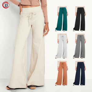 Pantalones Deportivos Holgados de Diseño Nuevo y Personalizado, Pantalones Deportivos de Moda Rápida para Mujer, Pantalones Deportivos con Parte Inferior Abierta, Ropa Informal de Fábrica - Product Image 1