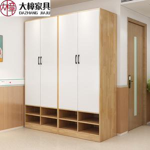 Armario de madera de caucho Dazhang Jiaju, 80x55x200 cm, doble puerta, gran capacidad, armario de almacenamiento para dormitorio, para adultos y personas mayores - Product Image 1