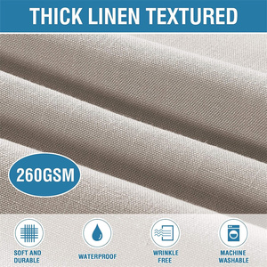 Linen Kết Cấu Bảng Vải Hình Chữ Nhật Rắn Khăn Trải Bàn Mềm Dày Vải Nhăn Miễn Phí Tràn Bằng Chứng Không Thấm Nước Bảng Vải - Product Image 3