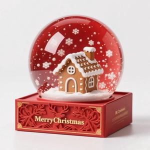 Cadeau <span class=keywords><strong>de</strong></span> <span class=keywords><strong>Noël</strong></span> haut <span class=keywords><strong>de</strong></span> gamme en résine moderne Maison en pain d'épice Globe <span class=keywords><strong>de</strong></span> neige pour ornement <span class=keywords><strong>de</strong></span> <span class=keywords><strong>Noël</strong></span> - Product Image 5