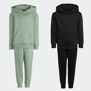 Survêtements pour enfants en bambou biologique personnalisés ensemble pour enfants garçons tenue écologique pour garçons vente en gros de sweat à capuche et de jogging pour enfants