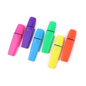 Marcadores Resaltadores de Alta Calidad, Suministro de Fábrica, Juego de Marcadores Planos de PVC para Oficina y Escuela, 6 Colores - Product Image 3