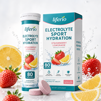 Comprimés effervescents personnalisés sans sucre, aux saveurs naturelles, complexe d'électrolytes pour l'hydratation, suppléments énergétiques pour la nutrition sportive