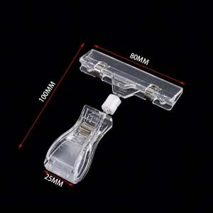 Clips de Plástico Transparentes Ecológicos Jun Yao de Alta Calidad, Personalizados al por Mayor, Tamaño Grande para Supermercados - Product Image 5