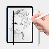 Pelindung Layar Magnetik Baru Mudah Dipasang untuk iPad 11 10.2 12.9 Mini, Rasa Seperti Kertas, Dapat Dilepas, Matte, Seperti Kertas