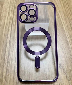 3 couleurs multiples Étui de téléphone magnétique antichoc Charge sans fil magnétique Étui transparent pour iPhone 13 14 15 16 Pro Max Plus - Product Image 4