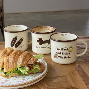 Cute Dachshund Coffee Mug Ceramic Latte Cups Custom Printed Mugs - Product Image 3