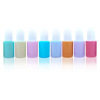 Vente en gros de flacon compte-gouttes presse couleur mate 30ml bouteille en verre d'huile essentielle de macaron bouteille d'essence emballage cosmétique de soins de la peau