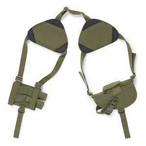 Funda táctica doble para hombro y axila de tela Oxford, duradera, ajuste universal, venta al por mayor, portátil, oculta, para caza - Product Image 3