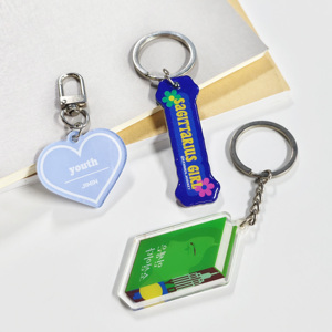 Llaveros de Plástico Personalizables en Diferentes Estilos, Llaveros Acrílicos con Patrones de Anime y Dibujos Animados Impresos con UV - Product Image 4