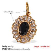 Collier Pendentif Rond Étoile de Mer Sertie de Zircons Style Vintage Français, Accessoire de Charme Exquis et Esotérique de Luxe Léger