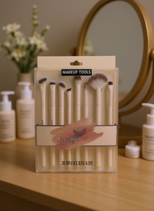 Set di Pennelli da Trucco LUXURYY 20 Pezzi, Pennelli Sintetici per Ombretto, Pennello a Ventaglio con Manico in Plastica - Product Image 2