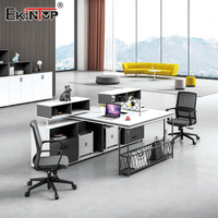 Vente directe usine : Mobilier de bureau modulaire, tables de séparation, postes de travail en îlot pour 2, 4, 6 ou 8 personnes