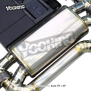Tuyau d'échappement en alliage de titane OEM avec commande à distance de la valve pour <span class=keywords><strong>Audi</strong></span> <span class=keywords><strong>TT</strong></span> <span class=keywords><strong>MK1</strong></span> Type 8N 1.8T 1998-2006, échappement Catback - Product Image 5