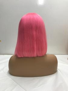 Kbeth วิกผมสีมนุษย์สำหรับผู้หญิงผิวดำ,วิกผมหน้าผาก10นิ้วทรงบ๊อบสั้นผมตรงสีสันสดใส<span class=keywords><strong>2021</strong></span> 100% - Product Image 4