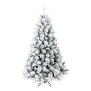 Albero di Natale Artificiale Pre-Illuminato con Effetto Neve, 2,3m, Misto PE/PVC, con LED Bianco Caldo, a Cerniera - Product Image 6