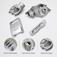 Composants de machines moulés sur mesure de précision, pièces métalliques OEM avec service d'usinage CNC