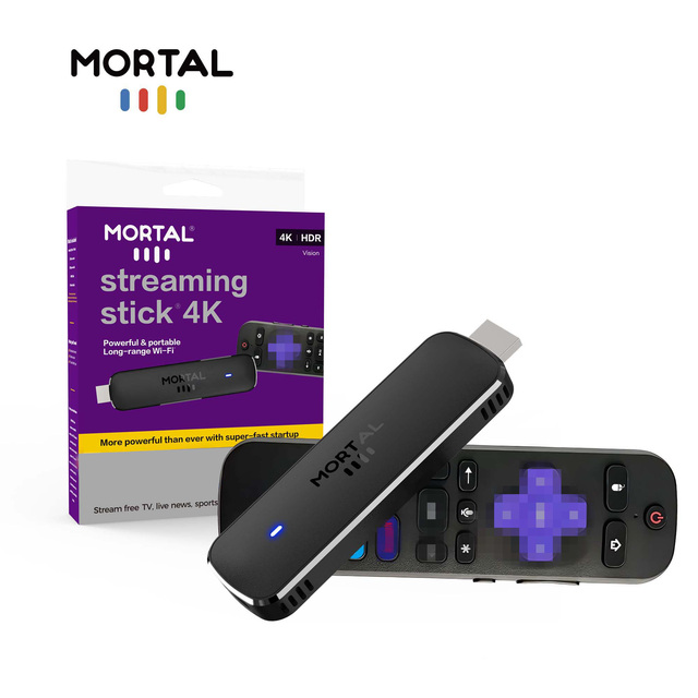 Mortal R8 Ultra Android 14 Smart TV Stick H313 4K UHD Built-in Wireless Network IPTV NF OTT Streaming Media Player