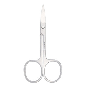 Beauty Makeup Scissors Stainless Steel Curved Tip Eyebrow Eyelash Trimming General Use - Product Image 3