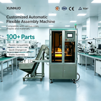 Équipement d'assemblage automatique flexible personnalisé XUNNUO, contrôlé par PLC Delta, composants de moteur 800W, longue garantie