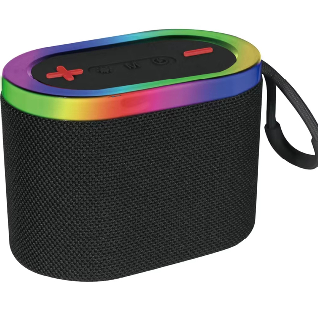 Promotional Mini Portable Wireless Speakers RGB LED Lighting  Microphone Battery Power Certified Low Price