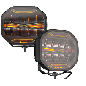 Lampe LED pour <span class=keywords><strong>camion</strong></span> 23000LM 6000K <span class=keywords><strong>super</strong></span> lumineuse 230W 9 pouces, double couleur d'avertissement DRL, ECE R148 R149 R10 pour camions lourds européens - Product Image 6
