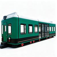 Restaurant mobile sur rail personnalisé avec cuisine complète, camion de restauration rapide équipé d'un café, très prisé des restaurants