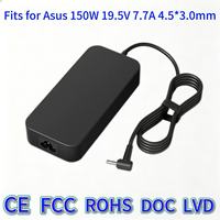 Chargeur secteur pour ordinateur portable 150W 19.5V 7.7A DC 4.5 3.0mm ovale mince compatible avec ASUS TUF505DT FX705G A505GT FX505GE adaptateur pour ordinateur portable de jeu