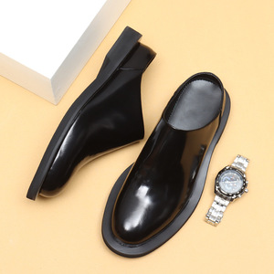 Chaussures plates décontractées et habillées DSYX pour hommes, en cuir véritable respirant, légères, à enfiler, pour affaires, mariage et extérieur - Product Image 4