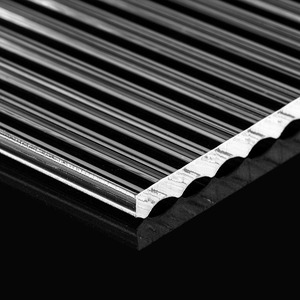 カスタム3mm 5mm 8mm透明<span class=keywords><strong>PMMA</strong></span>溝付きストリップシートクリア光沢テクスチャードリードアクリルパネル - Product Image 1